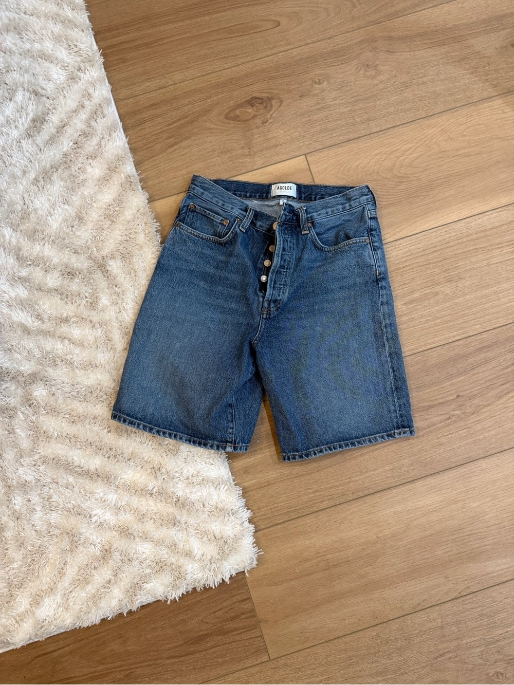 Agolde Risha denim shorts